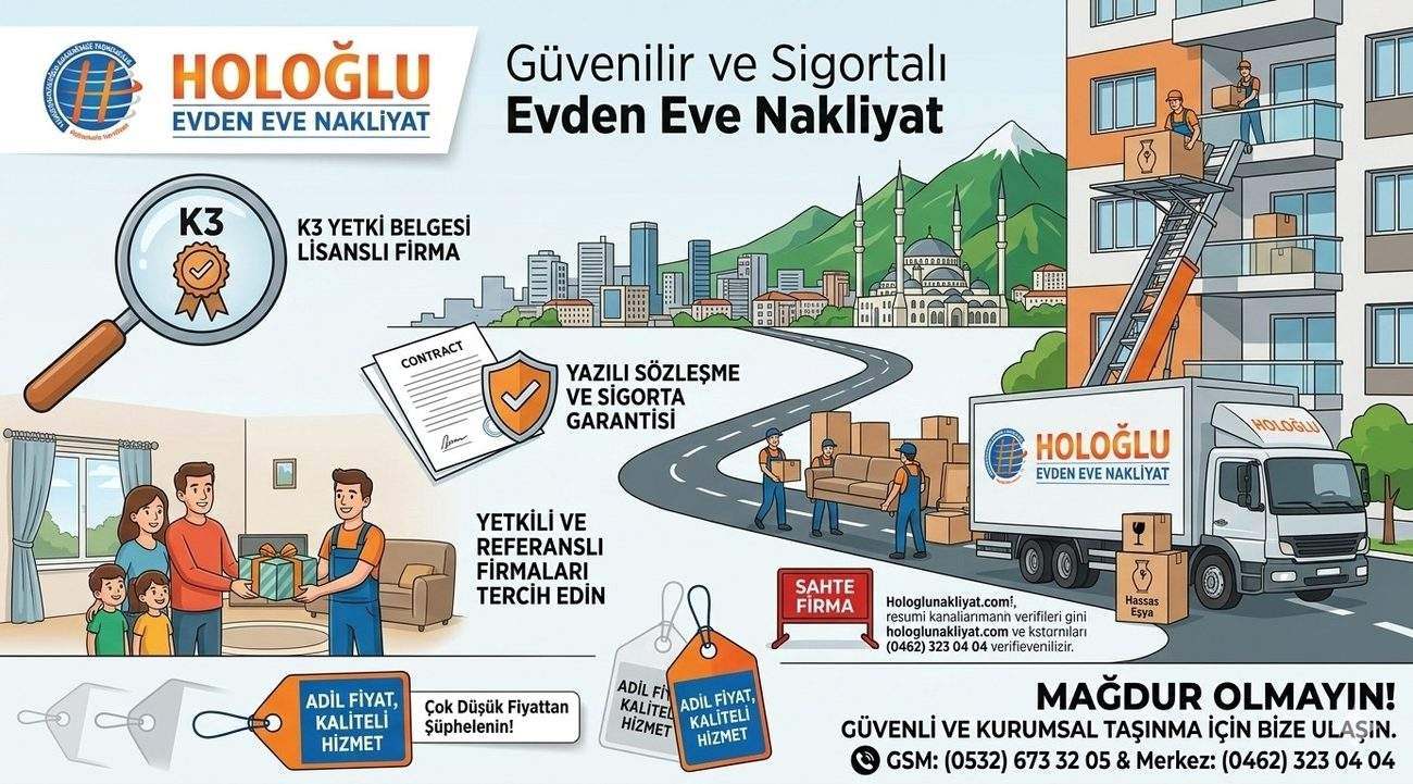 Holoğlu Evden Eve Nakliyat Trabzon Taşıma